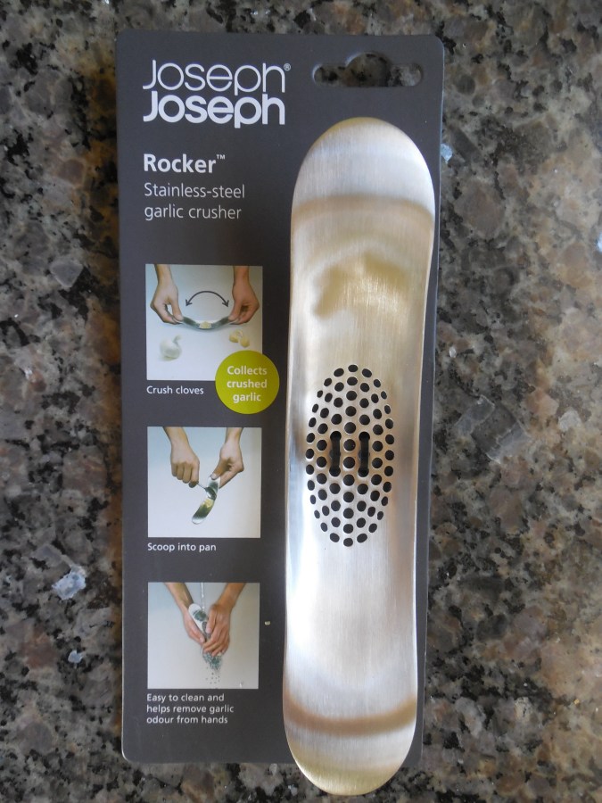 My First Product Review:  Joseph Joseph Stainless Steel Rocking Garlic&nbsp;Crusher